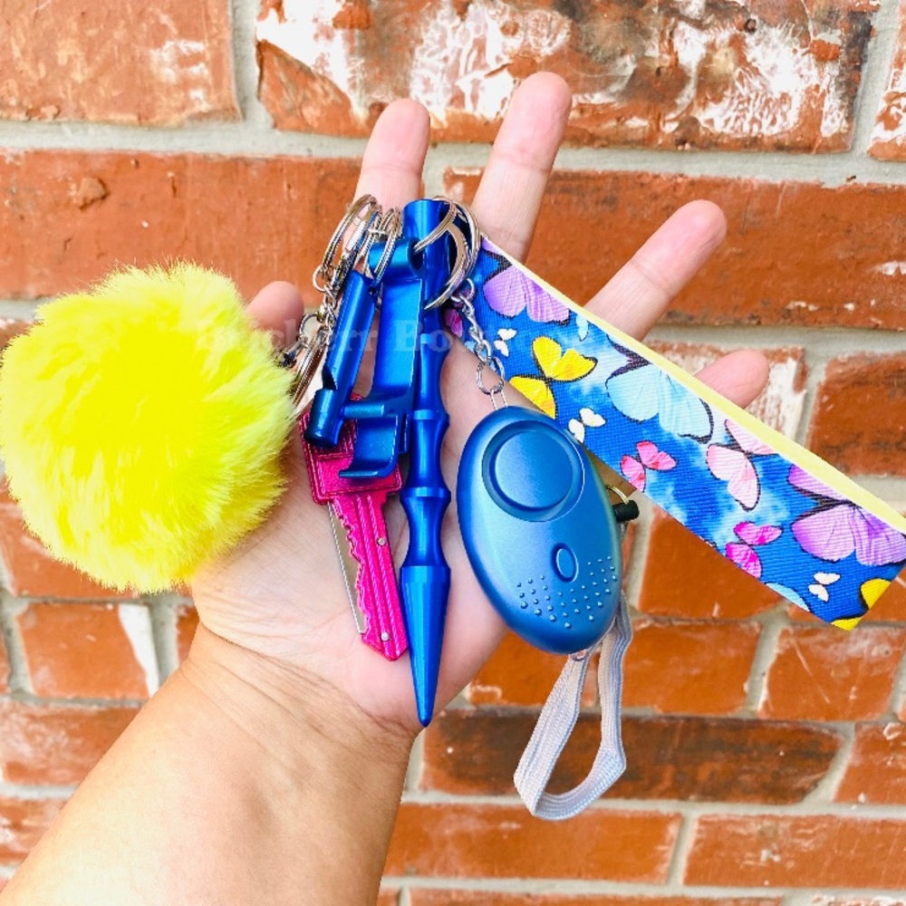 Blue Butterflies Self Defense Keychain 🦋